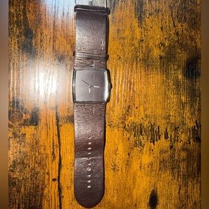 Mens Brown Leather Armani Exchange Watch